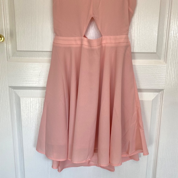 NWT Red Dress Boutique Pink Fit and Flare Dres with Open Back - Picture 6 of 11
